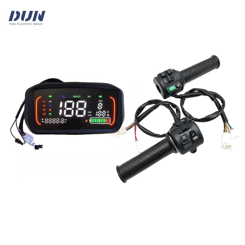 N1S KMH/MPH Датчик скорости One-LIN Дисплей спидометра LCD с ручкой газа T08 для Электросамоката Мотоцикла