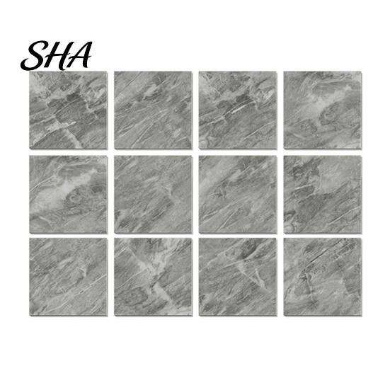 Peel And Stick Marble Tiles 12PCS Imitation Pattern Wall Stickers, Self-Adhesive Waterproof EVA Realistic Stone Texture Stickers Tiles, Scratch