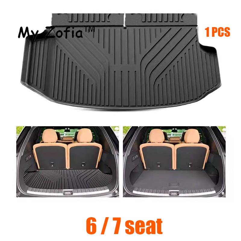 For LYNK CO 09 2023 2024 2025 5/6/7 Seats Car TPE Boot Trunk Mat Waterproof Rear Trunk Mat Carpet Storage Pad Car Accessories