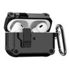 Чехол для Apple Airpods Pro с безопасным замком, жесткий корпус, противоударный защитный чехол для AirPod 2 3 с брелком