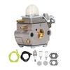 Carburetor Kit Aluminum Fuel Line Oil Filter Sparking Plug Gasket Kit for Cub Cadet BC210 CC212