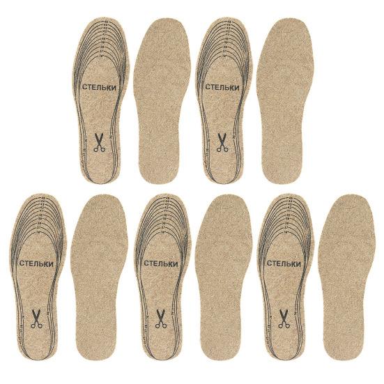 1/2/3/5 пар стелек из войлока для обуви, для облегчения боли в ногах, мягкие, толстые, теплые, зимние, внутренние стельки, амортизирующие, вырезаемые, вкладыши для ботинок, подушечки
