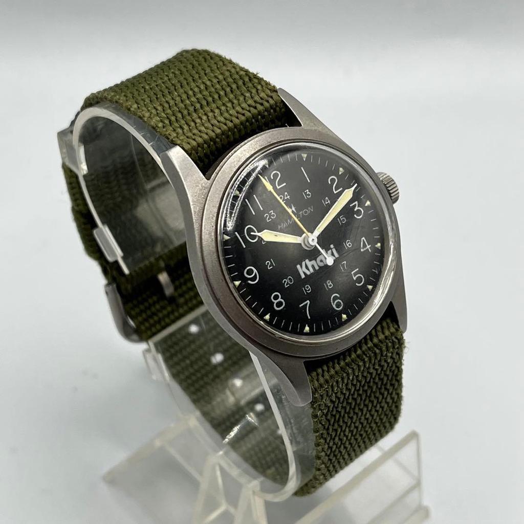 Used Ultra Rare HAMILTON Khaki 9219 Manual Wind Watch