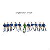 11 Pieces Miniature Football Player Figures Diorama Character Tiny People Model