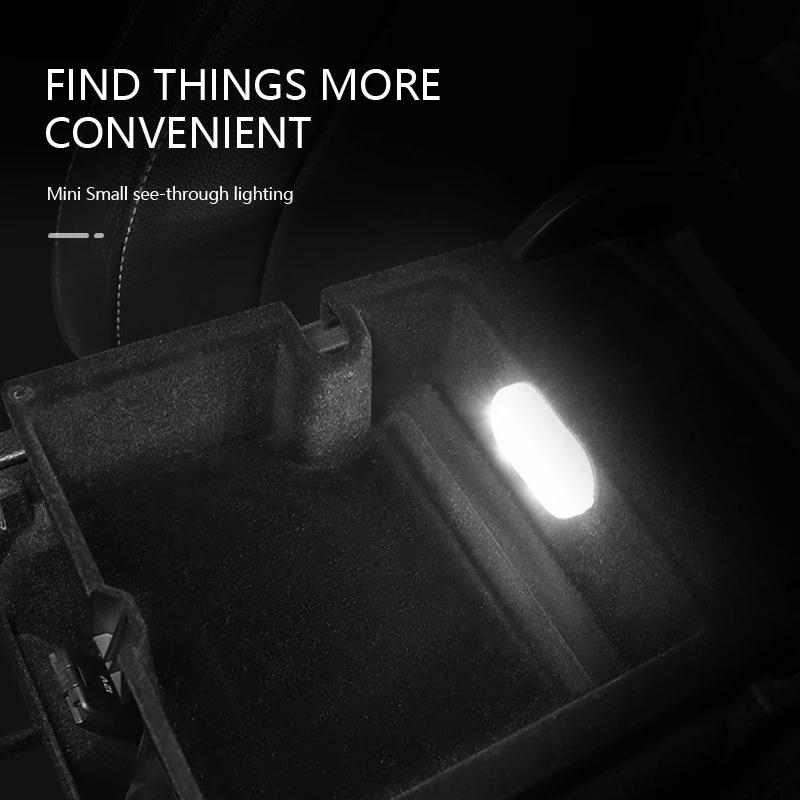 Car Led Touching Light Tiny Size Magnetic Roof Reading Light USB Rechargeable Gentle Illumination Lamp for Floor Trunk