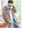 New Korean Style Scarf for Women In Winter Simple and Versatile British Men's Scarf  Woolen Neck Scarf  Thickened Student Long Style To Keep Warm