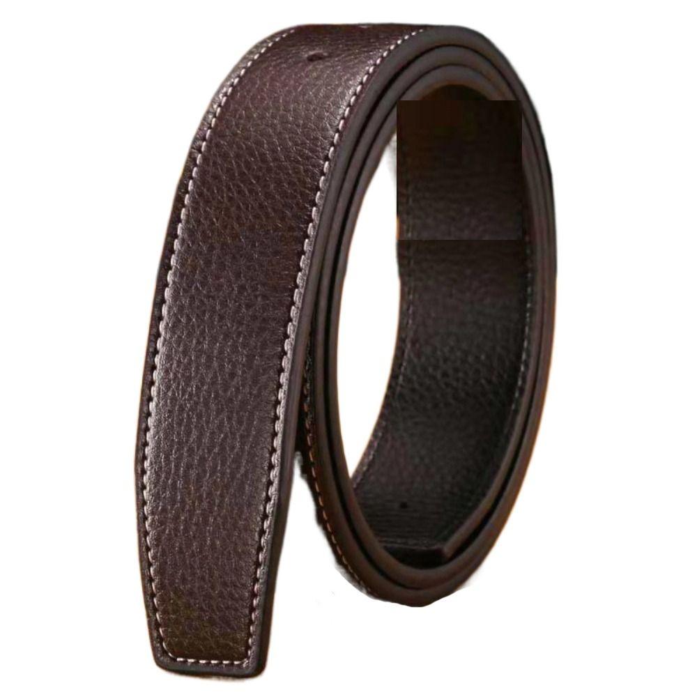 Replace Strap Trouser Jeans Belt Decor Leather Belt Strap No Buckle Belt Waistband Genuine Leather