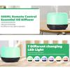 500ml Ultrasonic Essential Oil Diffuser with Remote Control for Large Rooms Quiet Aromatherapy Humidifier for Home Wellness