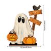 Halloween Party Halloween Wooden Decor Ghost Pumpkin Boo - Ville Tabletop Ornament Spooky Festive Home Decoration Figurine
