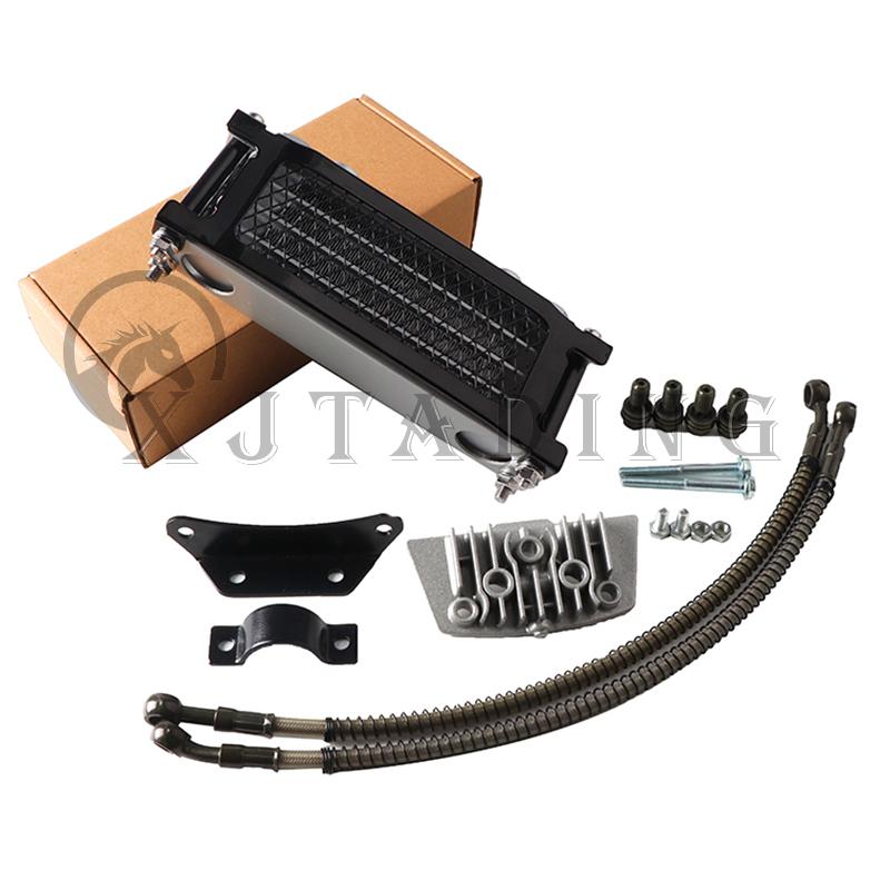 Мотоциклетный масляный радиатор, комплект масляного радиатора для Honda Monkey Yamaha Kawasaki 50cc-140cc Pit Dirt Bike Scooter Moped Enduro Motocross