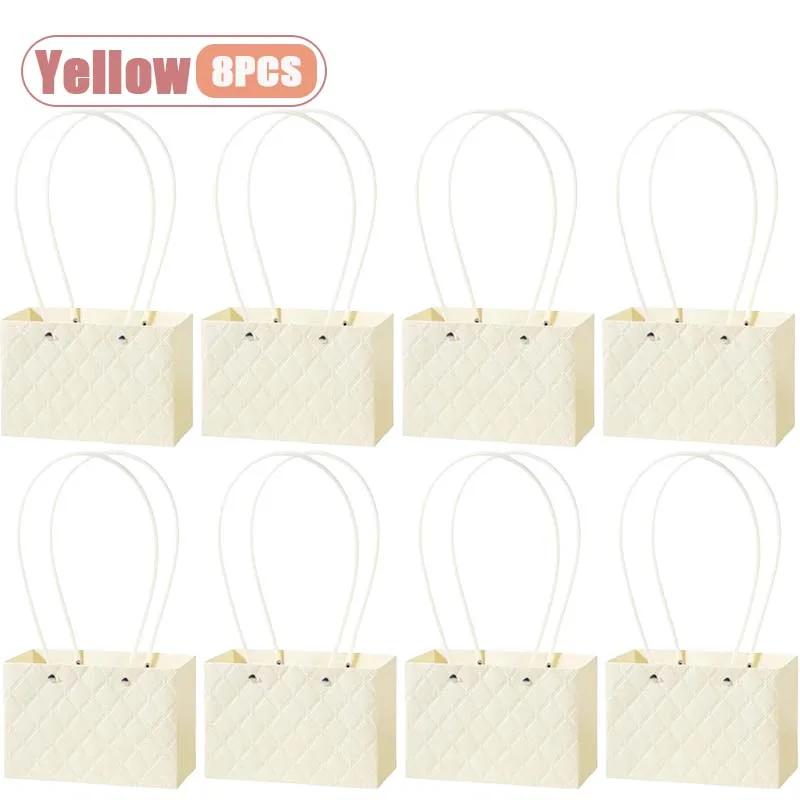 1-10PCS Reusable Waterproof Flower Gift Tote Bag Portable Floral Packaging Bag for Wedding Birthday Party Bouquet ArrangementUse