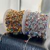 0.5M 1M Shiny Colorful Crystal Charm Taseel Beads Copper Chain DIY Necklace Bracelet Beaded Chains Women Jewelry Making Supplies