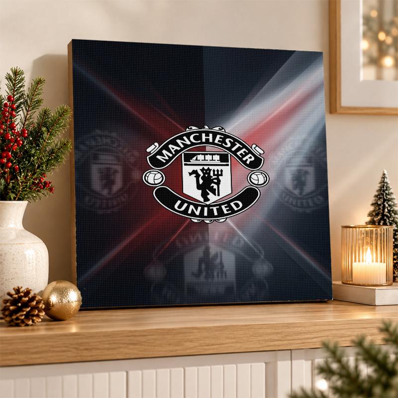 Manchester United FC Diamond Painting Kit 5D Full Drill DIY Diamond Mosaic Wall Art Home Decor