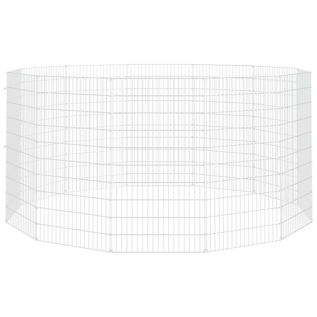 Vidaxl Kojec Dla Zwierząt, 12 Paneli, 54X100 Cm, Galwanizowane Żelazo