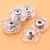 10Pcs Acrylic Snap Button Transparent Snap Fastener Sewing Accessories Fastener
