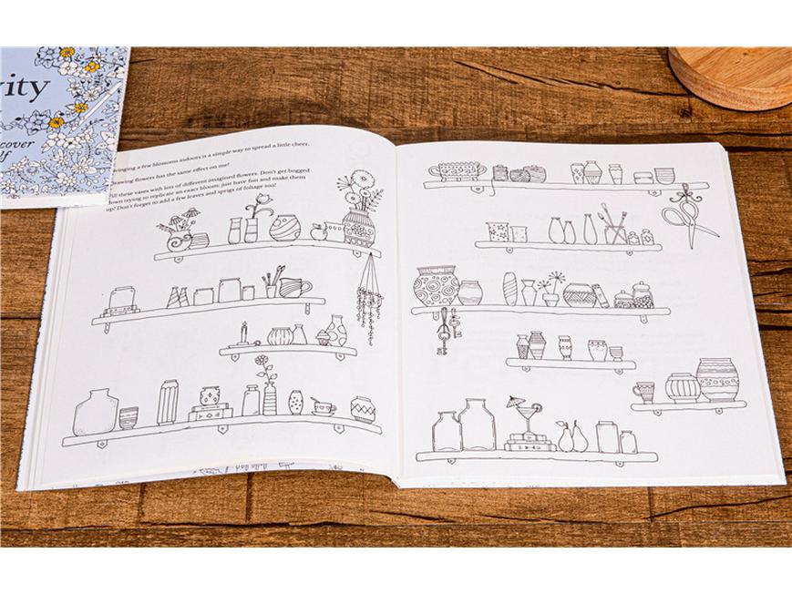 30 дней креативности: Английская раскраска для взрослых для снятия стресса