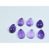 Кольцо с натуральным аметистом 9X13 мм, размер, кабошон-груша, россыпь драгоценных камней, лот 7 шт., 36 карат, A-447