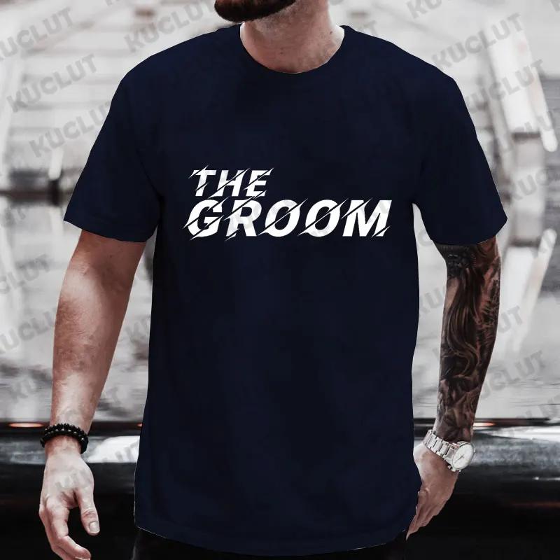 Футболка Groom Squad Футболка для мальчишника и холостяка Футболки для шафера Свадебная одежда для жениха Футболки с графическим принтом Топы Groomsman EVG