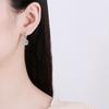 Серьги-капли с муассанитом для женщин, белое золото, лабораторные бриллианты, свадебные украшения, серьги из стерлингового серебра S925