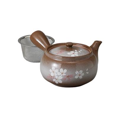 Чайник для чая 360 куб. см «Цветущая сакура Хэйан» tea Изготовлен в стильной сети Ale-net (с ситечком) - Фарфор, Япония,