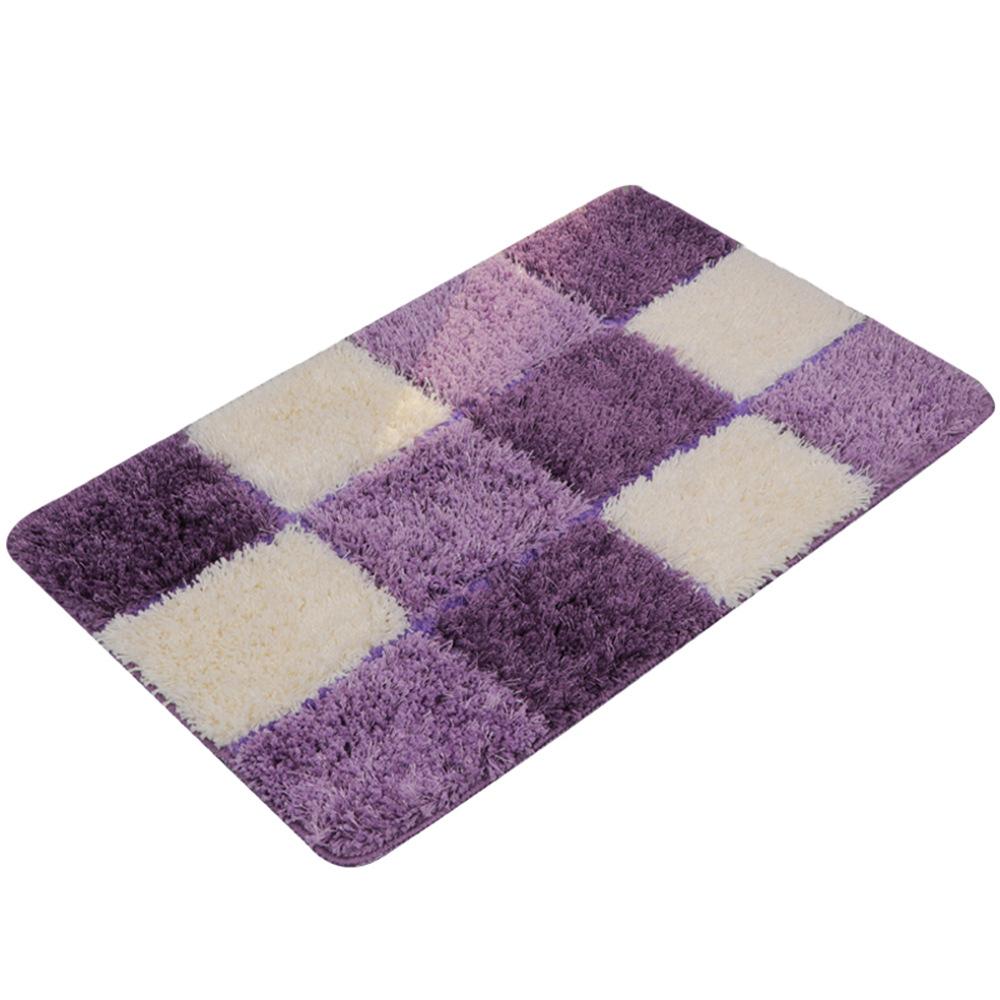 Thickened Geometric Bathroom Carpet Three-piece Bathroom Floor Mat Non-slip Mat Rectangular Foot Mat Entry Door Absorbent Mat