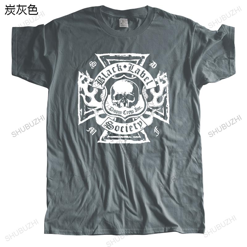 Летняя брендовая футболка мужская хлопковая футболка BLACK LABEL SOCIETY 2 FRUIT OF THE LOOM DTG Модная унисекс футболка с принтом
