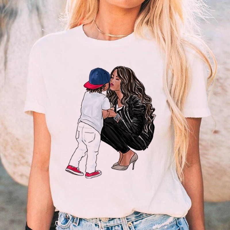 Женские футболки повседневные футболки с коротким рукавом летние женские мультяшные принты женская одежда женская графическая белая футболка женская футболка