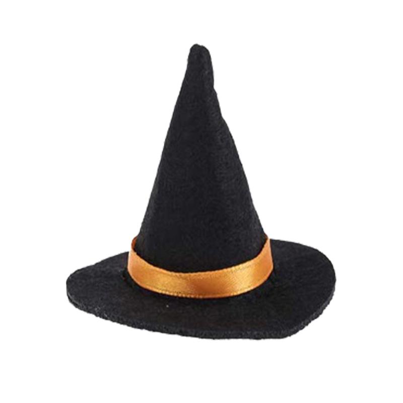 Шляпа ведьмы волшебника из петрового войлока с эластичной лентой, портативная шляпа для волшебного украшения для вечеринок на Хэллоуин