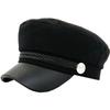 Marine Gothic Going CZ315 [White Fang] Cap, Black, Casquette, Lolita, Hat, Out, Travel, Stylish, Women's, (Black)