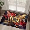 Anderlecht FC Design Crystal Velvet Carpet Cozy Non?Slip Printed Rug For Bedroom Living Room Entrance