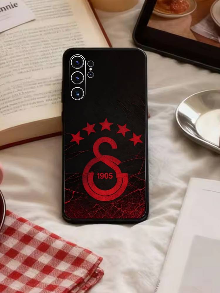 Классический чехол Galatasaray S-SK1905 для Samsung S26,S25,S24,S23,S22,S21,S20,Ultra,Plus,FE Черный мягкий чехол