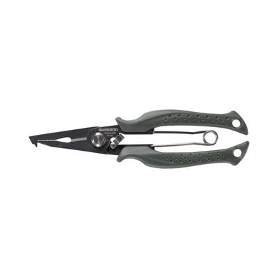 SHIMANO Рыболовные ножницы, ножницы, плоскогубцы, цвет хаки, 185 мм, CT-561P