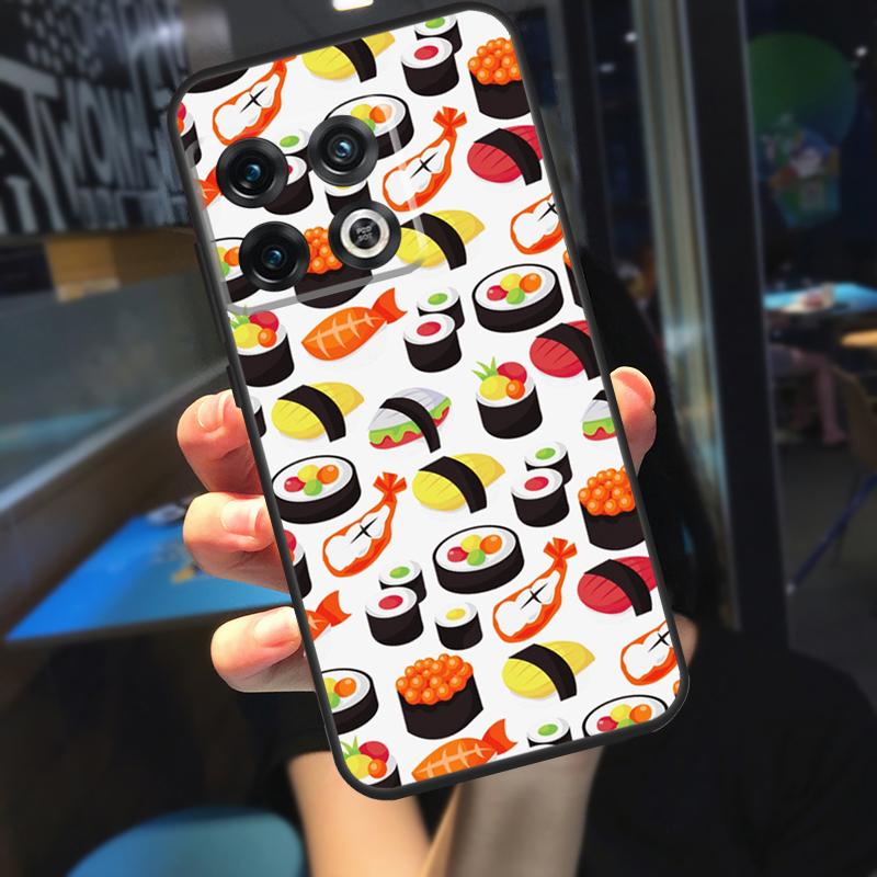 Суши Роллы Рис Кухня Еда Милый Чехол Для OnePlus 13R 13 12 R 11 9 10 Pro 8T 9RT 10T OnePlus Nord CE 4 2 3 Lite N20 N30