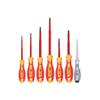 Set of 7 VDE 1000V Insulated Softgrip Screwdrivers, Flat and Pozidriv, CETAFORM