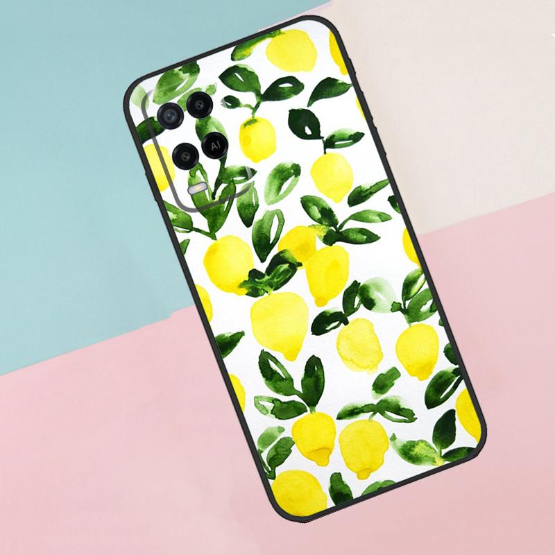 Летний Фруктовый Лимон Для Oppo A74 A94 A54 A80 A78 A98 A40 A60 A18 A38 A58 A15 A17 A77 A57S A16 A76 A96 Чехол для Телефона