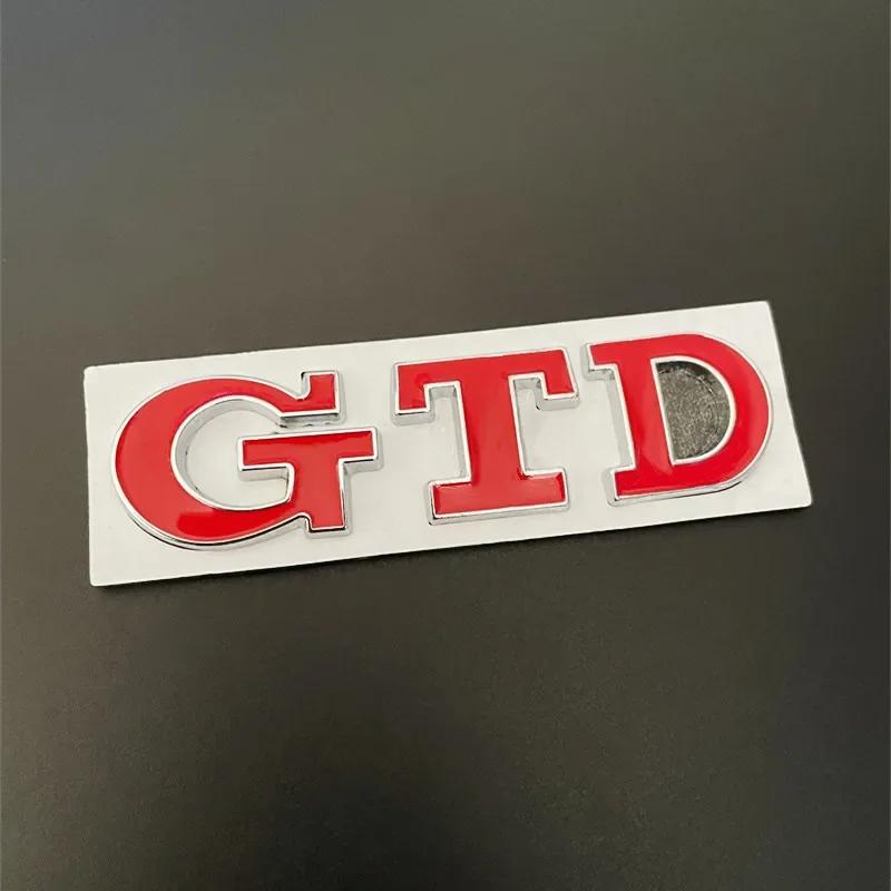 ankfz6 3D Metal Front Grille GTD Logo Emblem Rear Trunk Badge Stickers For Volkswagen VW Golf 2 4 5 6 7 R MK2 MK3 MK4 Car Accessories