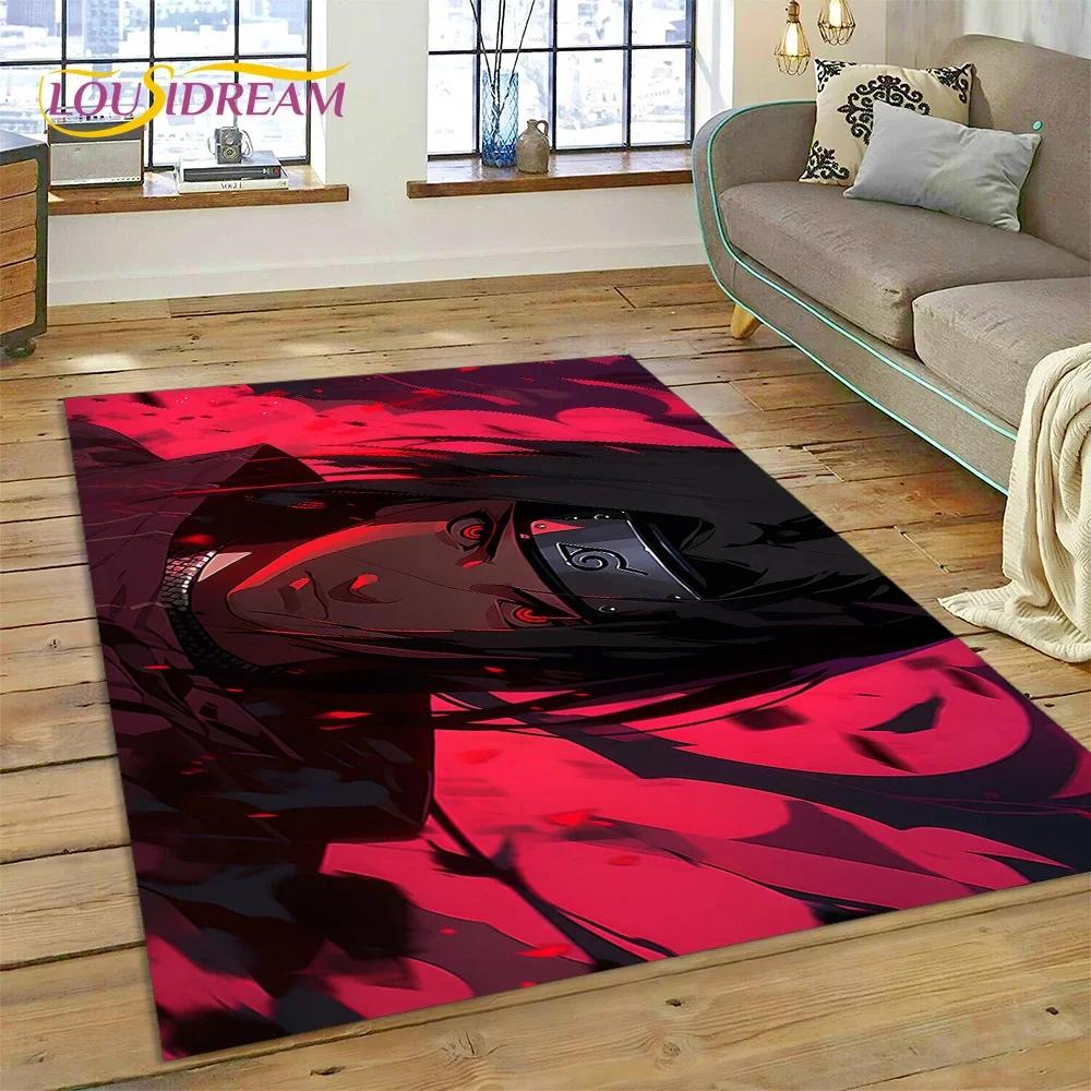 Cartoon 3D I-Itachi Japan Anime Carpet Rug for Living Room Bedroom Home Sofa Decoration,Kids Play Area Rug Non-slip Floor Mat