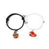 2pcs /Set Paired Magnet Halloween Bracelet Pumpkins Jester Hat Bff Friendship Braslet Adjustable Couple Braclet Gift For Women