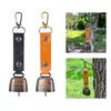Loud Bear Bell Decoration Protection Portable with Carabiner Multipurpose Wind Chime Backpacks Pendant for Emergency Climbing