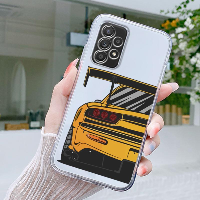 Япония JDM Спортивные Автомобили Комикс Чехол Для Samsung A15 A13 A35 A55 A51 A71 A41 A31 A21S A05 A17 A23 A25 A33 A53 A73 5G A07 4G Обложка