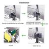 1 шт. подставка для кухонного смесителя, держатель губки, органайзер для раковины, подвесная полка для сушки, стеллаж для хранения из нержавеющей стали для губки, мыла
