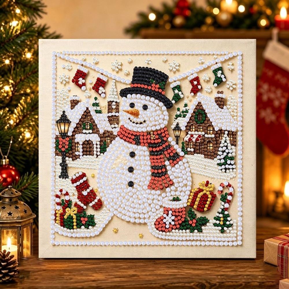 3D Pearl Art DIY Pearl Bead Art Set Handmade Home Christmas Wall Decor for Beginners