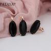 Прекрасный набор для женщин кольцо и серьги с большими камнями от PATAYA