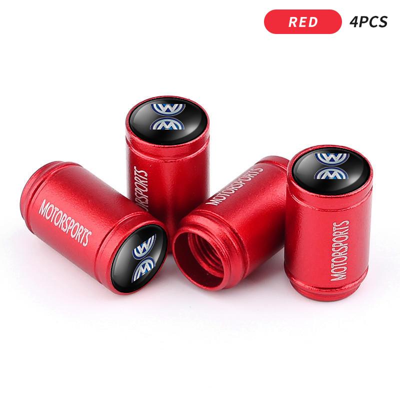 VW GTI GOLF Car 3D Metal Logo Wheel Stem Air Valve Caps Tire Dust Cover For Volkswagen VW GTI R Golf 7 Polo Tiguan Passat Jetta 