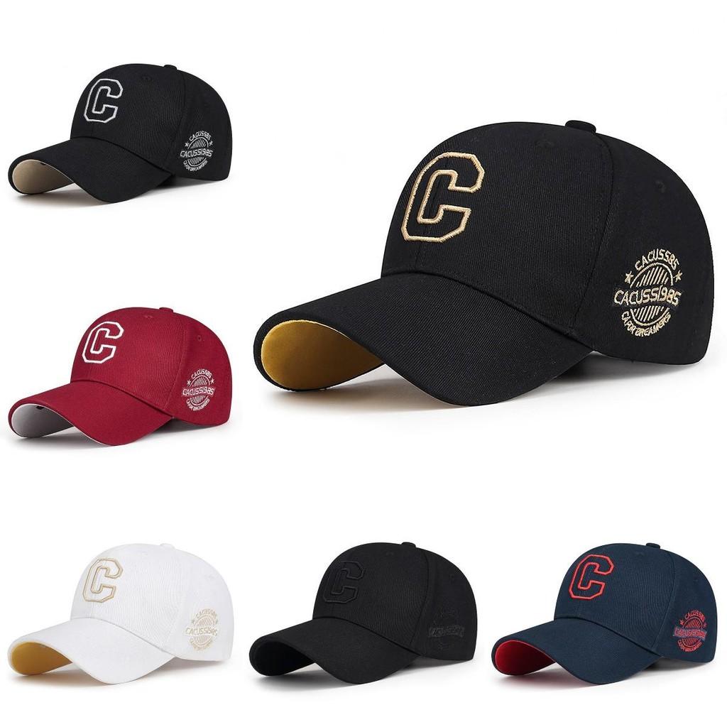 Бейсболка с вышивкой буквы C, регулируемая, с козырьком для защиты от солнца, подарочная