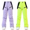 New Style Ski Pants Men and Women Suspender Ski Pants Winter Windproof Waterproof Warm Thickened Single-board Double-board Ski Pants