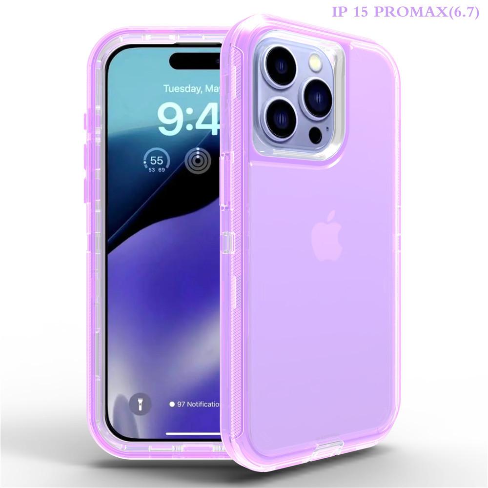 Прозрачный трехзащитный чехол для мобильного телефона iphone16 робот противоударный 15promax жесткий чехол 13/14