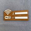 1 шт. Деревянная табличка в деревенском стиле с паролем WiFi, Винтажная настенная табличка-индикатор беспроводной сети, Многофункциональный аксессуар для домашнего декора, Не требует питания