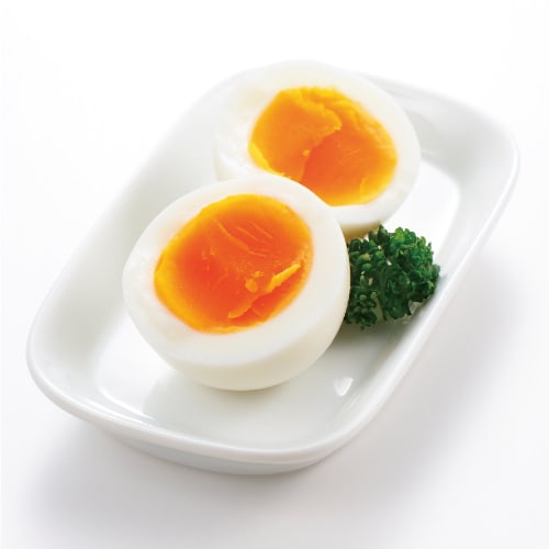Akebono Sangyo Egg Boiler, 2-Egg Capacity, Approximately 16.8cm Wide x 10.1cm Deep x 10.5cm High, Made in Japan, RE-277, White