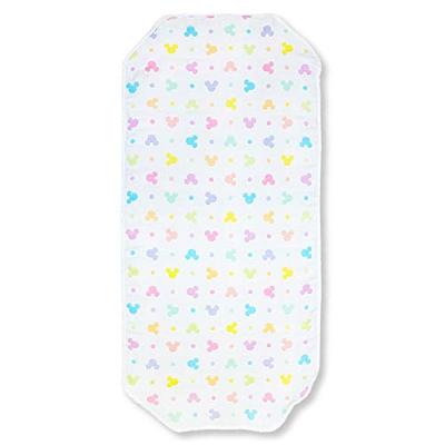 Мягкое 6-слойное муслиновое покрытие на кроватку с иконкой Микки Мауса от Disney, Made in Japan, 60 x 130 см, 100% хлопок, с эластичными углами, NZ2831-M